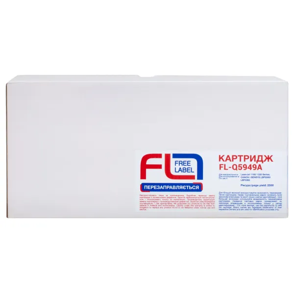 Картридж совместимый HP 49A (Q5949A) Free Label (FL-Q5949A) - Фото 3