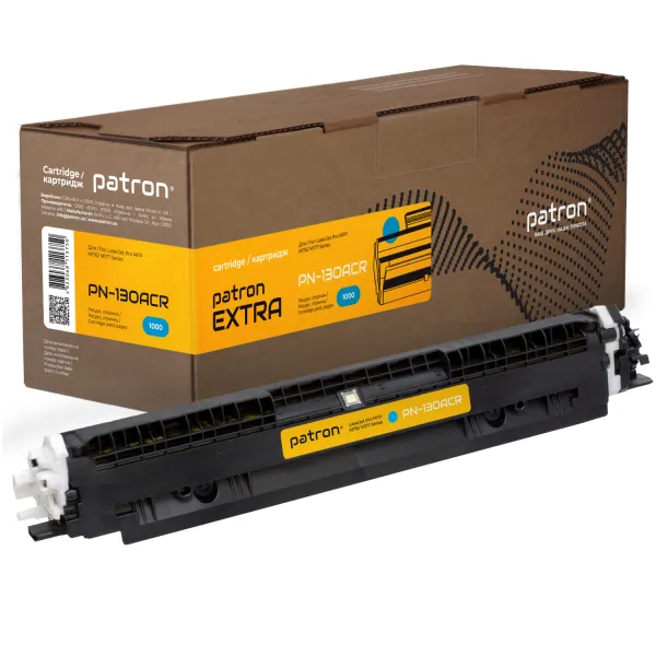 Тонер-картридж совместимый HP 130A (CF351A) голубой Extra Patron (PN-130ACR)
