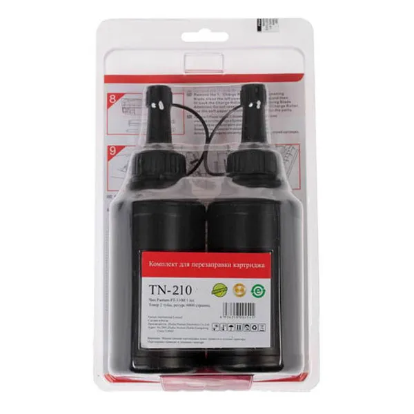 Комплект для заправки картриджа PC-230R, PC-211EV (2 тонера + 2 чипа) Pantum (TN-210/TN-210P)