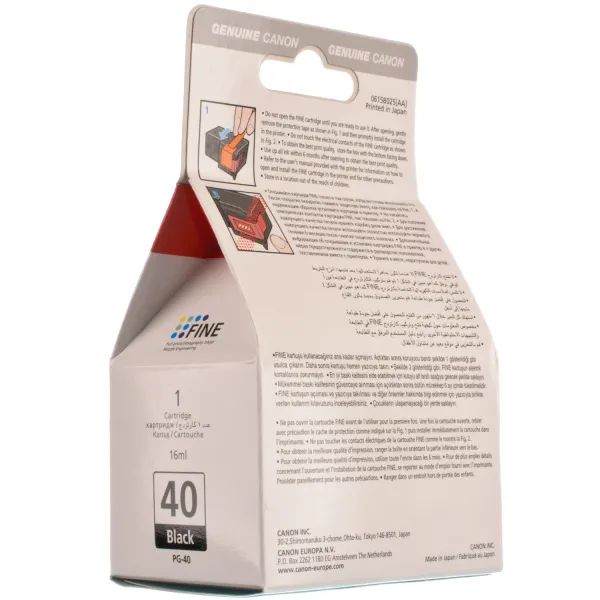Картридж PG-40 16 мл, черный Canon (0615B001/0615B025) - Фото 6