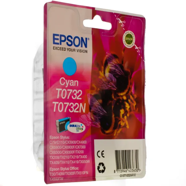 Картридж T0732/T1052 голубой Epson (C13T07324А10/C13T10524A10)