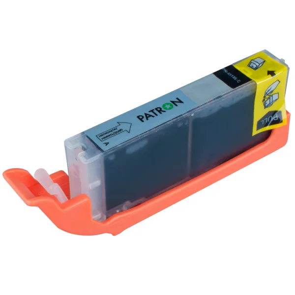 Картридж сумісний Canon CLI-451C XL (6473B001) 665 арк, блакитний Patron (PN-451XL-C) - Фото 3