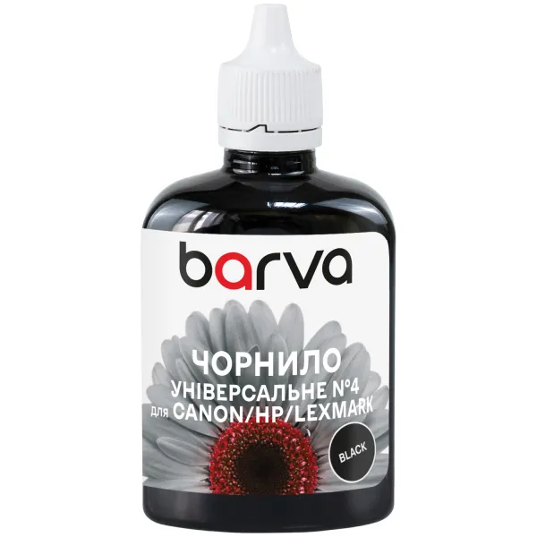 Чернила для Canon/HP/Lexmark универсальные №4 90 г, водорастворимые, черные Barva (CU4-471) - Фото 1 