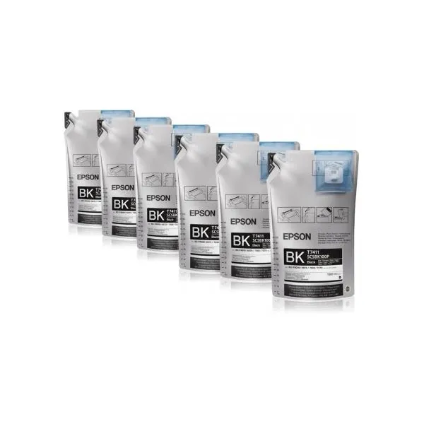 Комплект чорнил T741X00 чорні, 6x1 л Epson (C13T741X00)