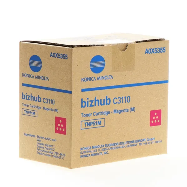 Тонер-картридж TNP-51M пурпуровий Konica Minolta (A0X5355)