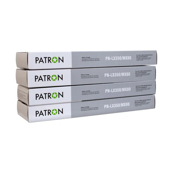 Картридж совместимый Epson MX-80 черный (комплект 4 шт) Patron (PN-MX80-4) - Фото 2