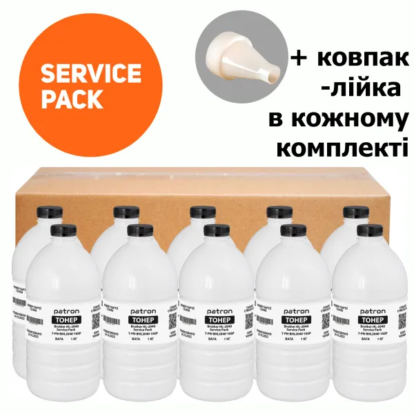 Тонер Brother HL-2040 Service Pack, флакон 10x1 кг Patron (PN-BHL2040-10SP)