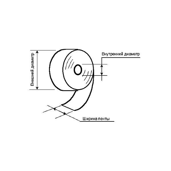 Лента кассовая (термолента) 80 мм 75 м - Фото 2
