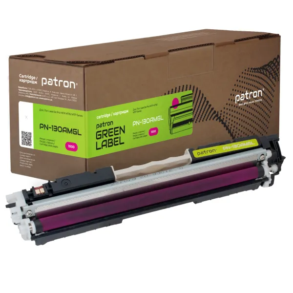 Тонер-картридж совместимый HP 130A (CF353A) Green Label, пурпурный Patron (PN-130AMGL)