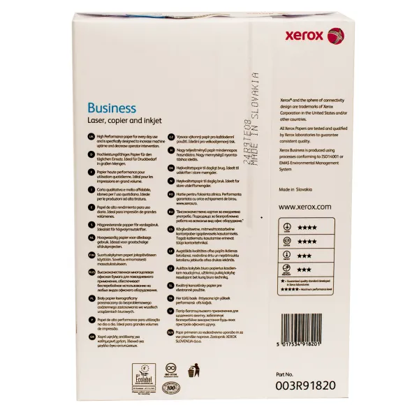 Бумага офисная А4, 80 г/м2, 500 л, Класс В, Business Xerox (003R91820) - Фото 2