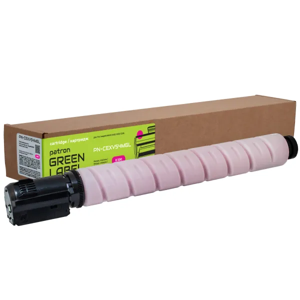 Тонер-картридж совместимый Canon C-EXV54 Green Label, пурпурный Patron (PN-CEXV54MGL)