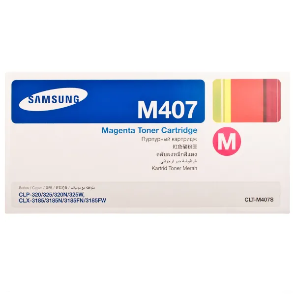 Тонер-картридж CLT-M407S пурпурный Samsung (SU266A) - Фото 5