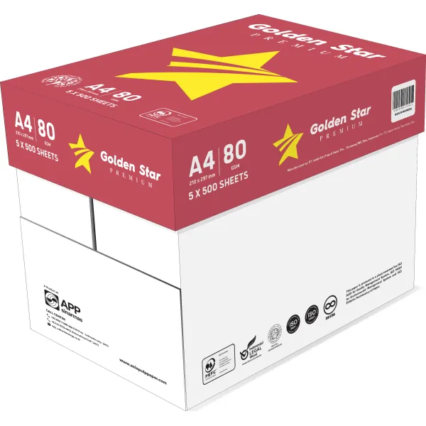 Бумага офисная А4, 80 г/м2, 500 л, класс С Golden Star IK (151638) - Фото 2