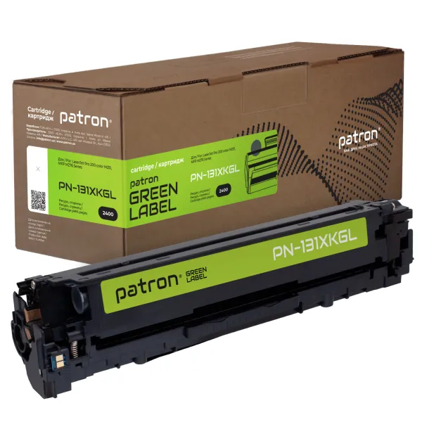 Картридж совместимый HP 131X (CF210X) Green Label, черный Patron (PN-131XKGL)
