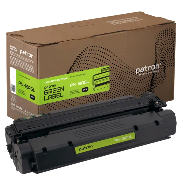 Картридж совместимый HP 13A (Q2613A) Green Label Patron (PN-13AGL)