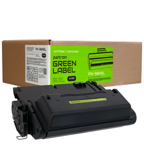 Картридж совместимый HP 38A (Q1338A) Green Label Patron (PN-38AGL)