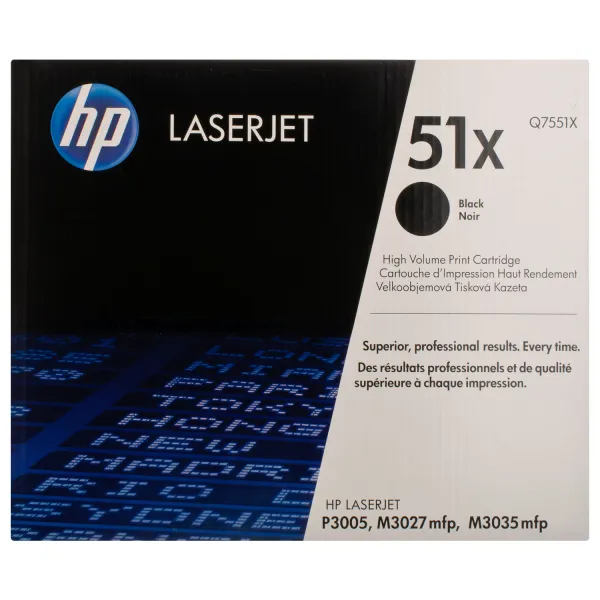 Картридж 51X черный HP (Q7551X) - Фото 5