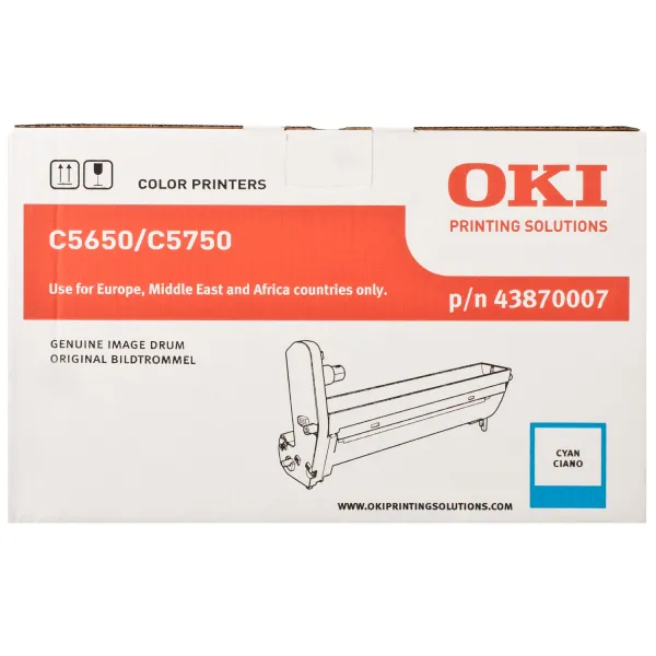 Драм-картридж C5650_5750 блакитний Oki (43870007) - Фото 5