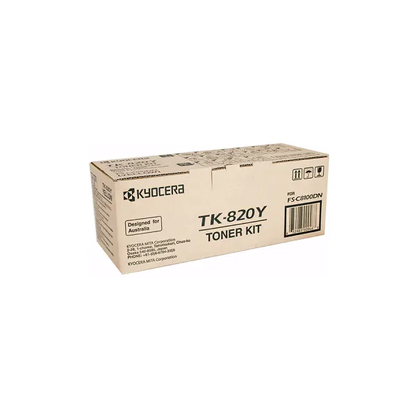 Тонер-картридж TK-820 желтый Kyocera Mita (1T02HPAEU0)