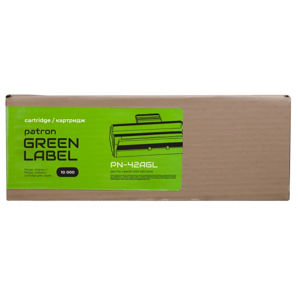 Картридж совместимый HP 42A (Q5942A) Green Label Patron (PN-42AGL) - Фото 2