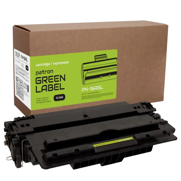 Картридж совместимый HP 16A (Q7516A) Green Label Patron (PN-16AGL)
