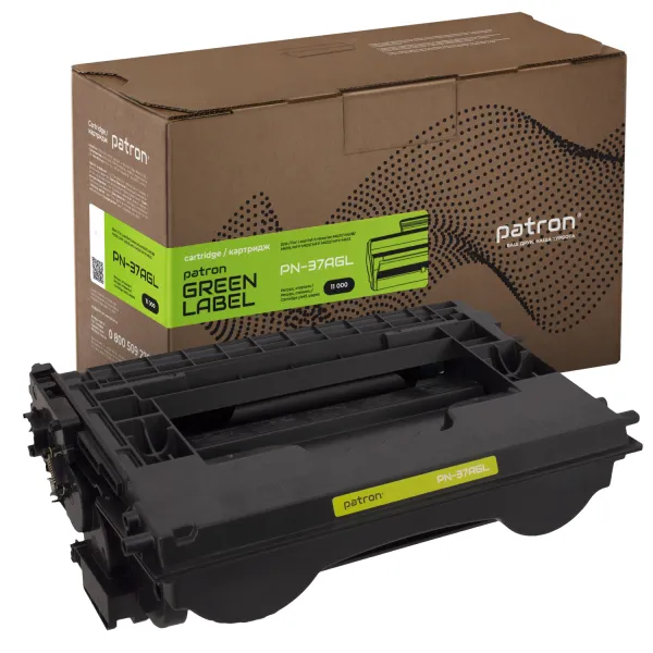 Картридж совместимый HP 37A (CF237A) Green Label Patron (PN-37AGL)