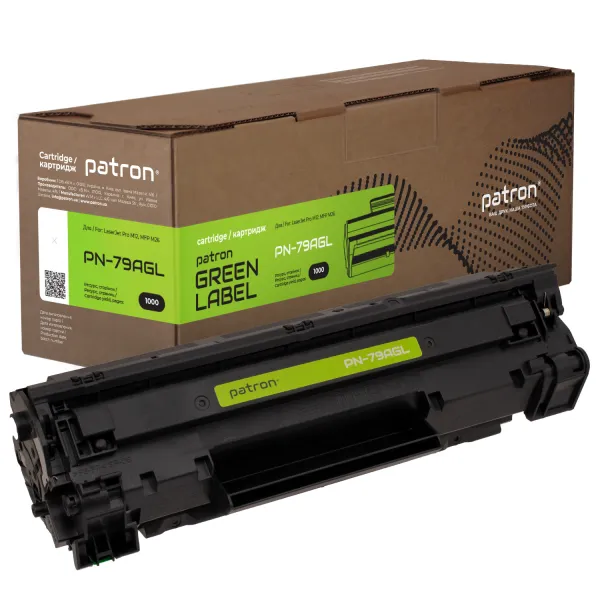 Картридж совместимый HP 79A (CF279A) Green Label Patron (PN-79AGL)