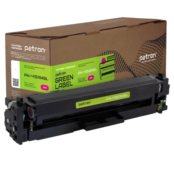 Картридж совместимый HP 415A (W2033A) Green Label, пурпурный Patron (PN-415AMGL)