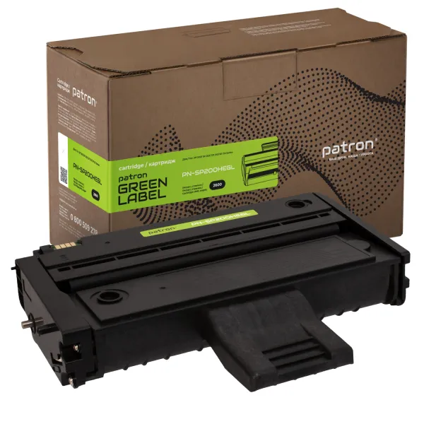 Картридж совместимый Ricoh SP 200HE Green Label Patron (PN-SP200HEGL)
