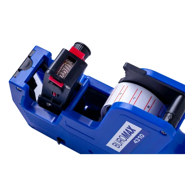 Этикет-пистолет однострочный, горизонтальный, синий Buromax (BM.4310) - Фото 3