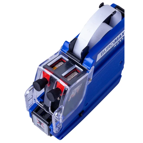 Этикет-пистолет двухстрочный, вертикальный, синий Buromax (BM.4311) - Фото 3