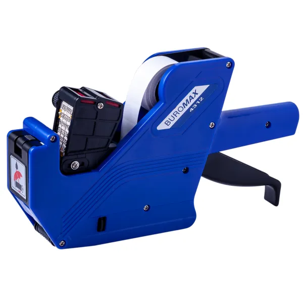 Этикет-пистолет двухстрочный, горизонтальный, синий Buromax (BM.4312)