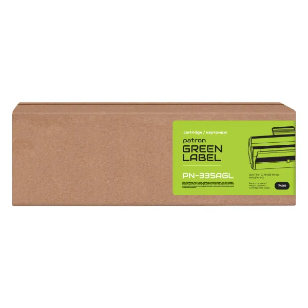 Тонер-картридж совместимый HP 335A (W1335A) Green Label Patron (PN-335AGL) - Фото 2