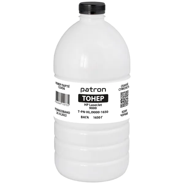 Тонер HP LaserJet 9000 флакон, 1650 г Patron (PN-HLJ9000-1650)