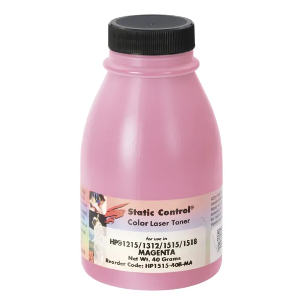 Тонер HP CLJ 1215 флакон, 40 г, пурпурный SCC (HP1515-40B-MA)