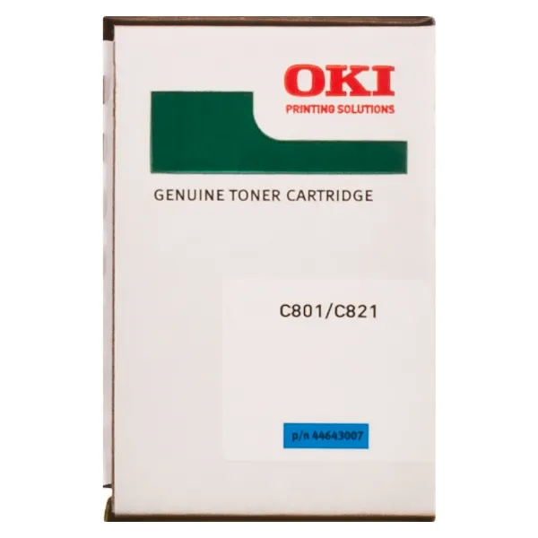 Тонер-картридж C801/821 голубой Oki (44643007/44643003) - Фото 2