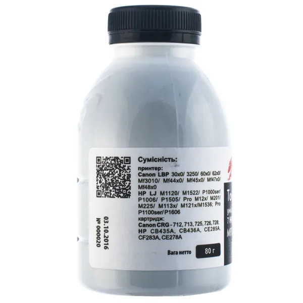 Тонер HP універсальний MPT7 флакон, 80 г SCC (MPT7-80B-P) - Фото 3