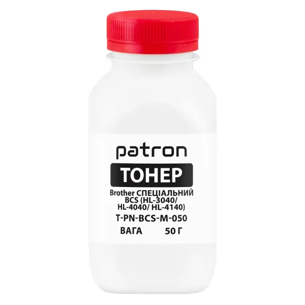Тонер Brother специальный BCS HL-3040 флакон, 50 г, пурпурный Patron (PN-BCS-M-050)