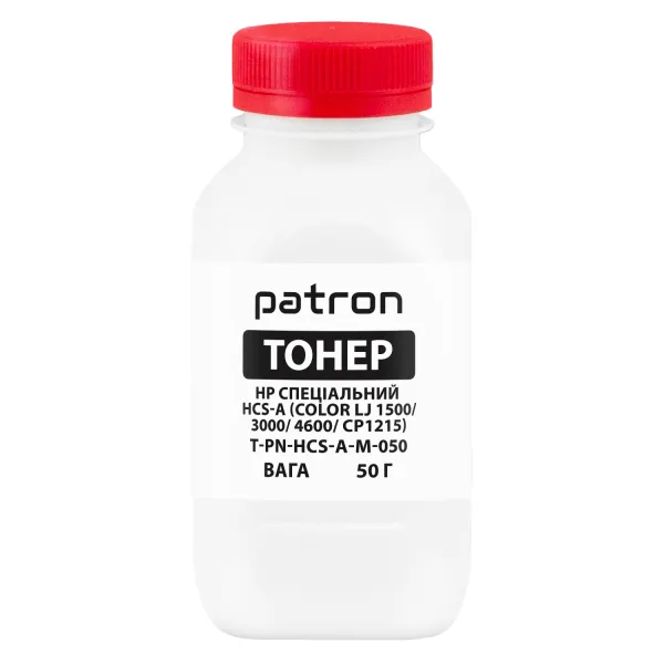 Тонер HP специальный HCS-A флакон, 50 г, пурпурный Patron (PN-HCS-A-M-050)
