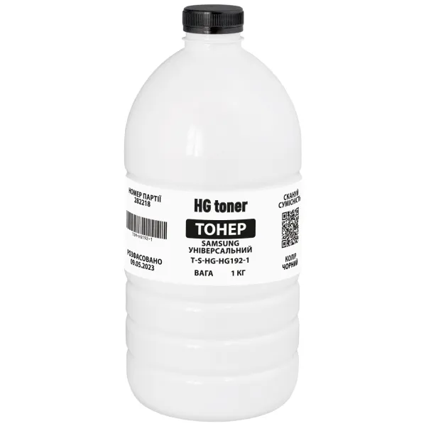 Тонер Samsung универсальный флакон, 1 кг HG toner (TSM-HG192-1)