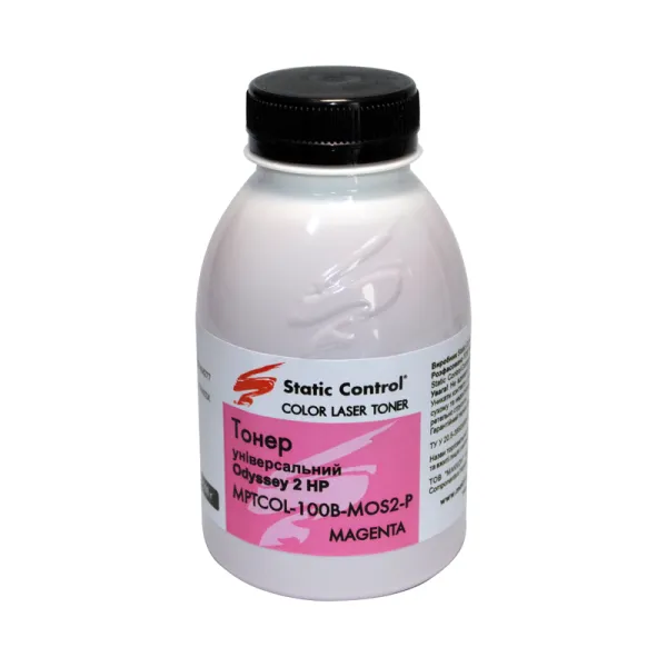 Тонер HP универсальный MPTCOL OS2 флакон, 100 г, пурпурный SCC (MPTCOL-100B-MOS2-P)