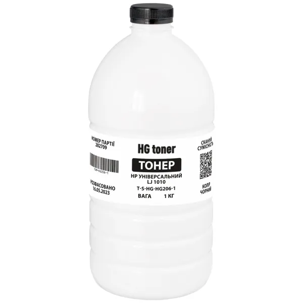 Тонер HP универсальный LJ 1010 флакон, 1 кг HG toner (TSM-HG206-1)