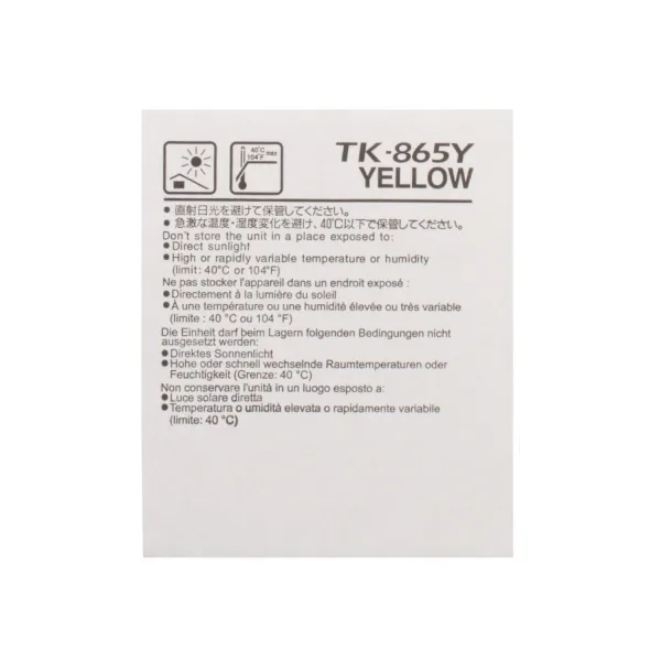 Тонер-картридж TK-865 желтый Kyocera Mita (1T02JZAEU0) - Фото 4