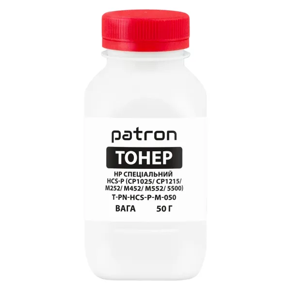 Тонер HP специальный HCS-P флакон, 50 г, пурпурный Patron (PN-HCS-P-M-050)