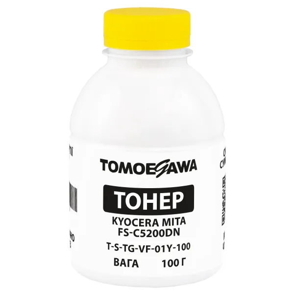 Тонер Kyocera Mita FS-C5200DN флакон, 100 г, жовтий Tomoegawa (TSM-VF-01Y-100)