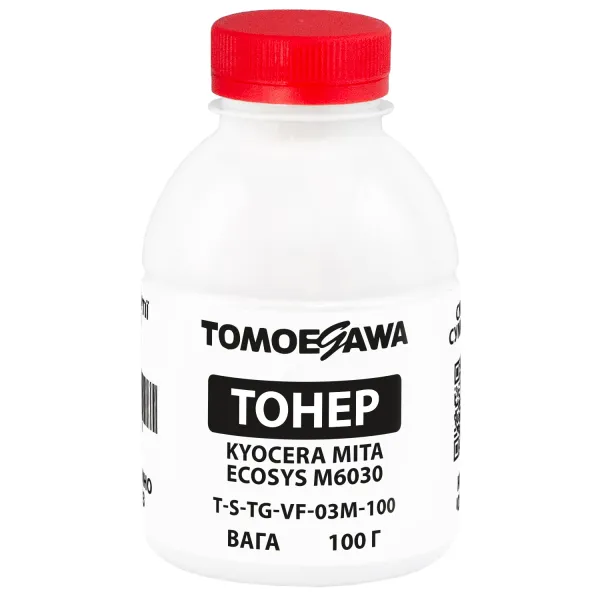 Тонер Kyocera Mita Ecosys M6030 флакон, 100 г, пурпурный Tomoegawa (TSM-VF-03M-100)