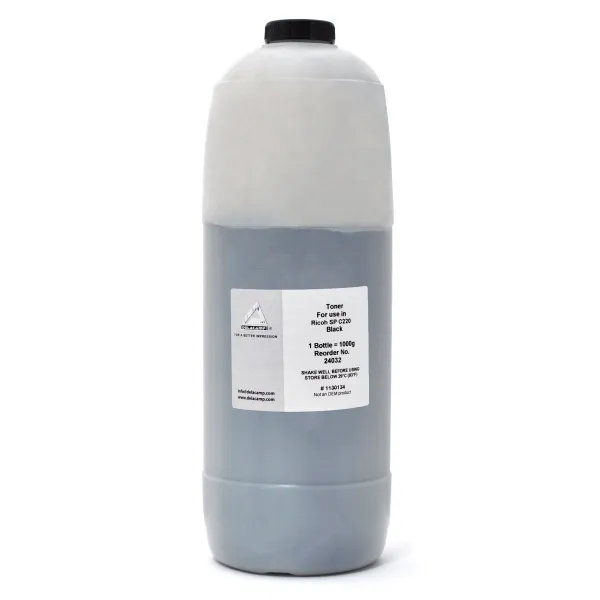 Тонер Ricoh Aficio SP C220 флакон, 1 кг, черный Delacamp/MK Imaging (24032)