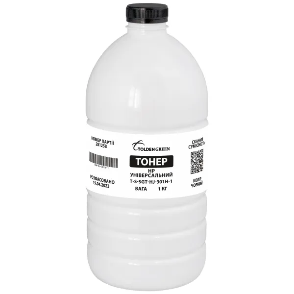 Тонер HP универсальный флакон, 1 кг GoldenGreen (TSM-HJ-301H-1)
