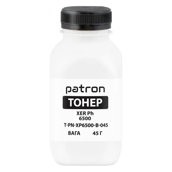 Тонер XER Ph 6500 флакон, 45 г, черный Patron (PN-XP6500-B-045)