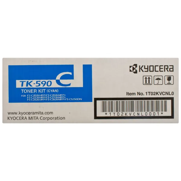 Тонер-картридж TK-590C голубой Kyocera Mita (1T02KVCNL0) - Фото 5